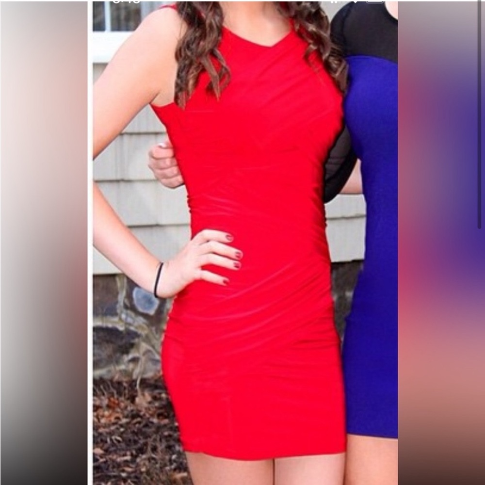 Red Sleeveless Dress